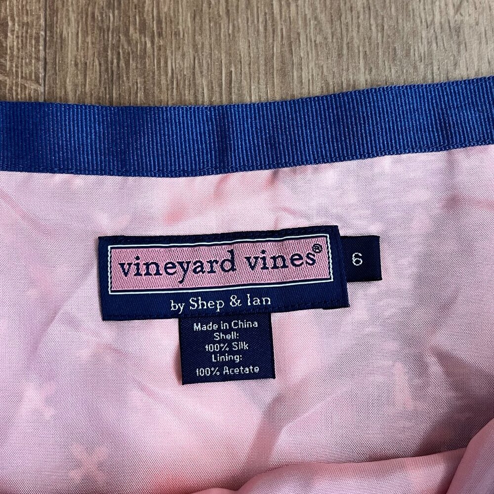 Vineyard Vines Silk Mini Skirt Patchwork A-Line P… - image 2